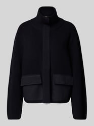 Gebreid jack van scheerwol met opstaande kraag en klepzakken van Windsor - 21