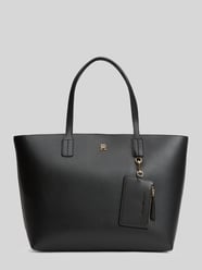 Shopper mit Reißverschlussfach und Anhänger für Kleinigkeiten von Tommy Hilfiger - 34
