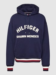 Hoodie mit Label-Stitching von Tommy Hilfiger Blau - 7