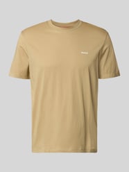 regular fit T-shirt van puur katoen model 'DERO222' van HUGO Beige - 16