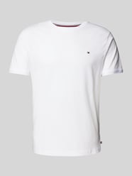 T-Shirt mit Logo-Stitching von Tommy Hilfiger Weiß - 8