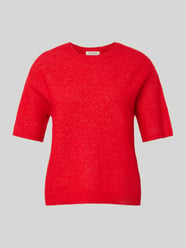 Strickshirt aus Woll-Mix mit Rundhalsausschnitt von Christian Berg Woman Rot - 7