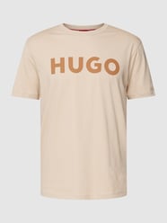 T-shirt met labelprint, model 'DULIVIO' van HUGO Wit - 39