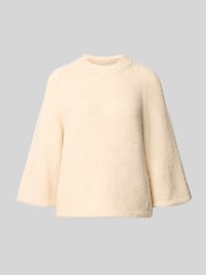 Sweter z dzianiny z prążkowanymi wykończeniami od FREE/QUENT - 26