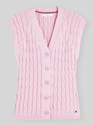 Regular Fit Strickweste aus reiner Baumwolle von Tommy Hilfiger - 48