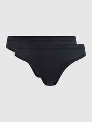 String aus Mikrofaser im 2er-Pack  von Skiny Schwarz - 2