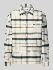 Kurtka koszulowa o kroju oversized z czystej bawełny model ‘6CG’ od Lacoste - 7