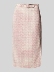 Midirok in bouclélook van Christian Berg Woman Selection Roze - 1