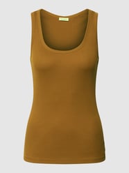 Tanktop met U-hals van Marc O'Polo Bruin - 30