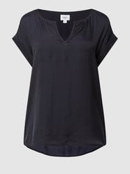 Blusenshirt mit Webmuster Modell 'Briana' von Saint Tropez Blau - 36