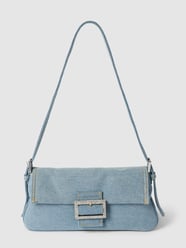 Handtasche in Denim-Optik Modell 'twin' von Mango Blau / Türkis - 46