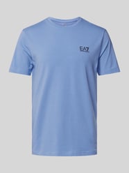 T-Shirt mit Label-Print von EA7 Emporio Armani Blau - 31