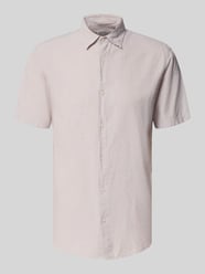 Koszula casualowa o kroju regular fit z mieszanki bawełny i lnu od JACK & JONES - 12