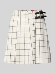 Spódnica mini w kopertowym stylu ze sprzączkami model ‘Raluna’ od HUGO - 10