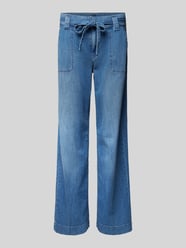 Straight Leg Jeans mit Bindegürtel Modell 'Sienna' von MAC Blau - 15