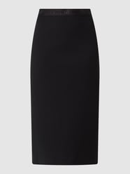 Midirock mit Rippenstruktur  von DKNY Jeans Schwarz - 30
