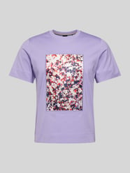 T-Shirt mit Motiv-Print von BOSS Lila - 10