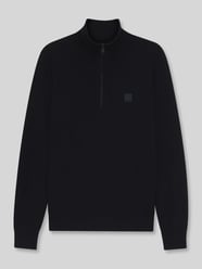 Regular Fit Troyer aus Baumwoll-Mix Modell 'Kanobix' von BOSS Orange - 25