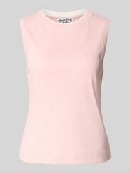 Tanktop van katoen met ronde hals van Jake*s Studio Woman Fuchsia - 36