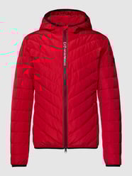 Daunenjacke mit Label-Patch von EA7 Emporio Armani Rot - 17