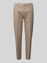 Chino met persplooien, model 'AJEND' van Drykorn Beige - 2