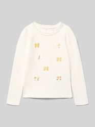 Regular Fit Longsleeve mit Logo-Print von Blue Seven - 17