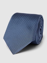 Krawatte mit Allover-Muster von BOSS Blau - 14
