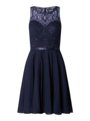 Cocktailkleid mit floralen Stickereien  von Luxuar Blau - 18