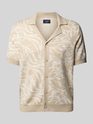 Regular fit vrijetijdsoverhemd met 1/2-mouwen en reverskraag van MCNEAL Beige - 44