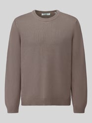regular fit pullover van puur katoen van Marc O'Polo DENIM Beige - 6