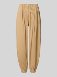 Barrel Leg Hose aus Baumwoll-Mix Modell 'MABEL' von Brax Beige - 4