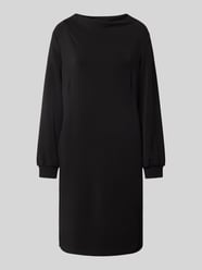 Loose Fit Sweat-Kleid mit gelegtem Kragen von s.Oliver BLACK LABEL Schwarz - 43