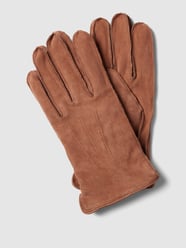 Lederhandschuhe mit Label-Detail von Lloyd Men's Belts Braun - 38