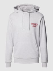Hoodie met labelprint, model 'ENTRY' van Tommy Jeans Grijs / zwart - 41