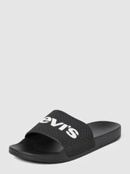 Slides mit Label-Print Modell 'JUNE' von Levi’s® Acc. Schwarz - 4