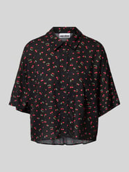 Bluzka koszulowa o kroju relaxed fit z rękawem o dł. 1/2 od REVIEW - 48