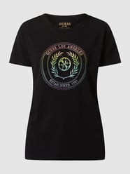 T-Shirt mit Logo-Stickerei  von Guess Schwarz - 29