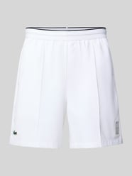 Szorty sportowe o kroju regular fit z elastycznym pasem od Lacoste Sport - 26