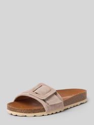 Slippers van echt leer model 'Reiko' van Verbenas Beige - 6