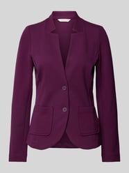 Getailleerde blazer van een zachte katoenmix met Ottomaanse structuur van Tom Tailor Bordeaux - 34