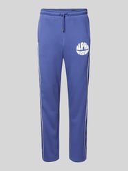 Regular Fit Sweatpants mit Label-Print von Alpha Industries Lila - 2