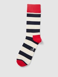 Socken mit Streifenmuster Modell 'STRIPE' von Happy Socks Blau - 33