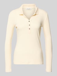 Slim fit shirt met lange mouwen van een mix van katoen en modal van Marc O'Polo - 36