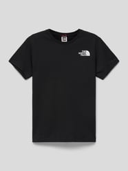 T-Shirt mit Label-Details von The North Face Schwarz - 31