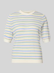damski t-shirt o kroju slim fit z czystej bawełny ekologicznej model 'DIANA' od PIECES - 1