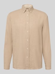 Relaxed Fit Freizeithemd aus reiner Baumwolle Modell 'ARAAMO' von ARMEDANGELS Beige - 1