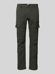 Slim Fit Cargohose mit Eingrifftaschen von camel active Grün - 3