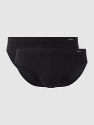 Slip mit Stretch-Anteil im 2er-Pack von Palmers Schwarz - 7