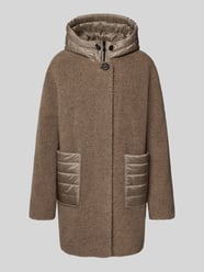 Jacke aus Woll-Mix mit Kapuze und aufgesetzten Taschen von Gil Bret Beige - 38