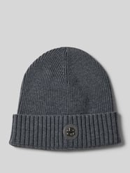 Czapka beanie z żywej wełny z detalem z logo model ‘Fati’ od BOSS - 23